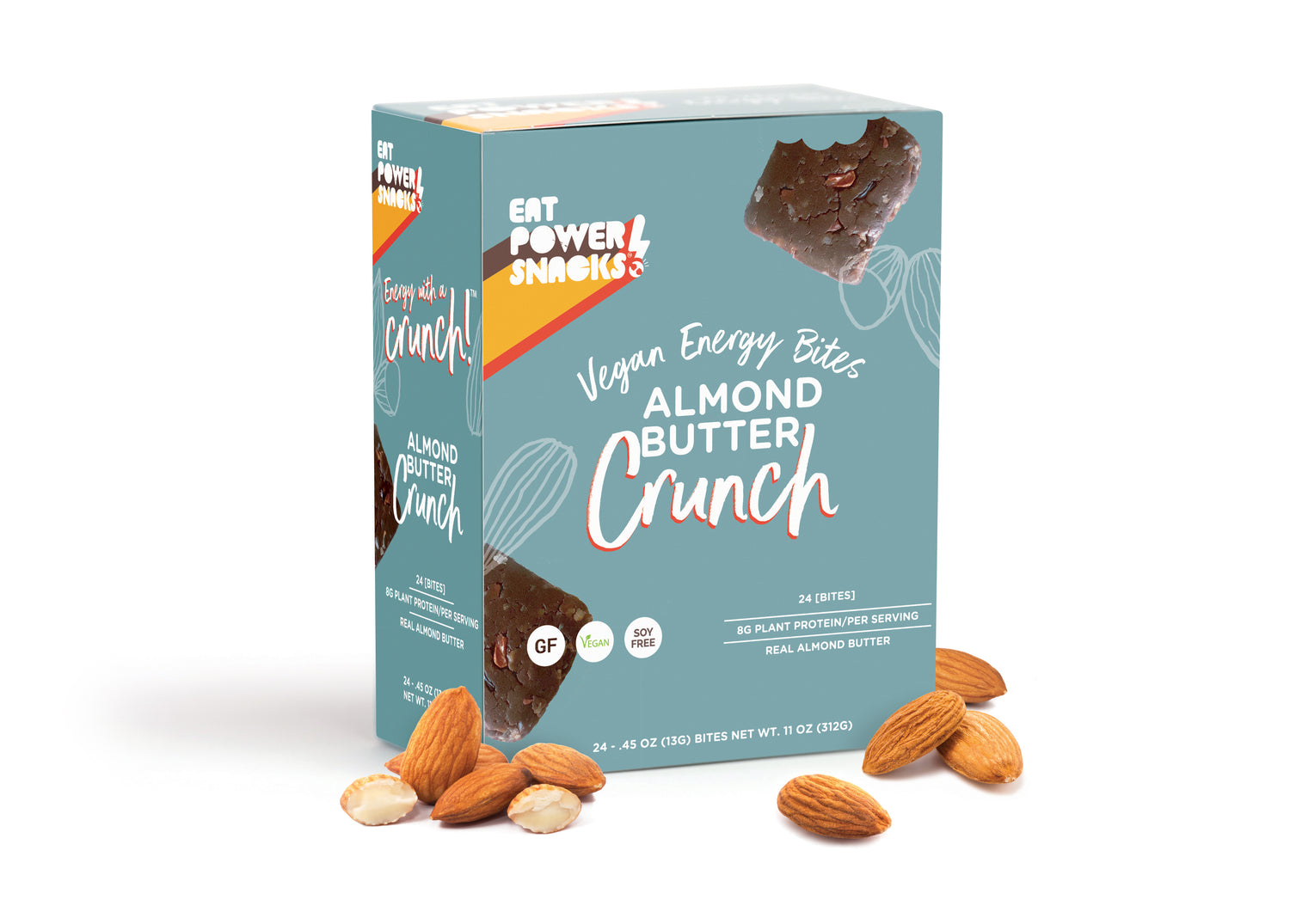 Box of Almond Butter vegan energy bites